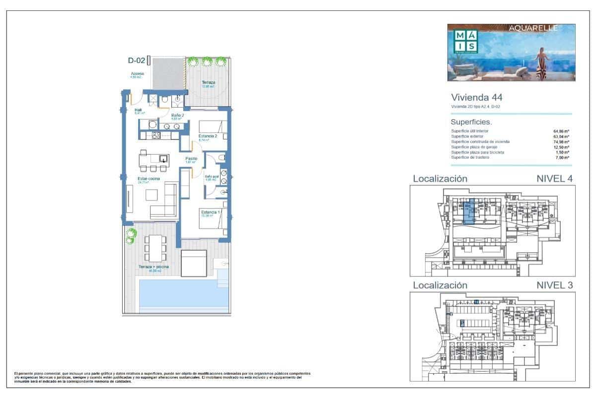 Apartamento de 2 habitaciones en Los Menores en venta - 455.000 € (Ref: 9677482)