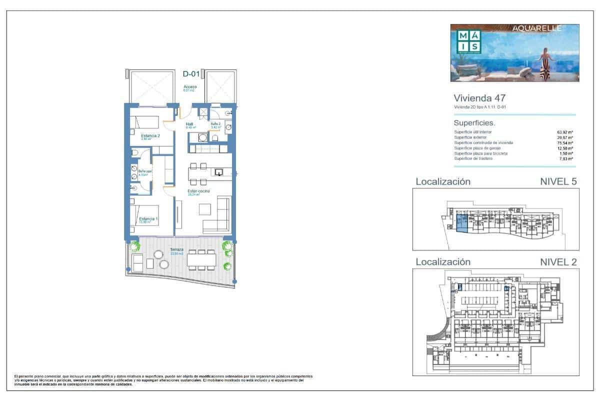 Apartamento de 2 habitaciones en Los Menores en venta - 455.000 € (Ref: 9677482)