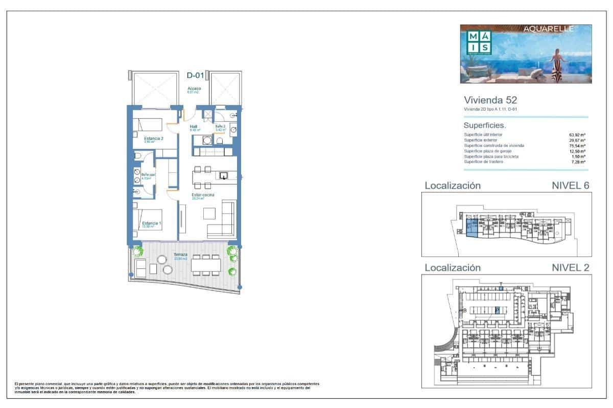 Apartamento de 2 habitaciones en Los Menores en venta - 455.000 € (Ref: 9677482)
