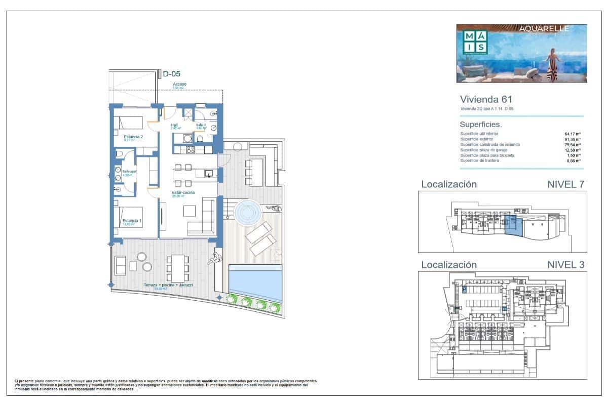 Apartamento de 2 habitaciones en Los Menores en venta - 455.000 € (Ref: 9677482)
