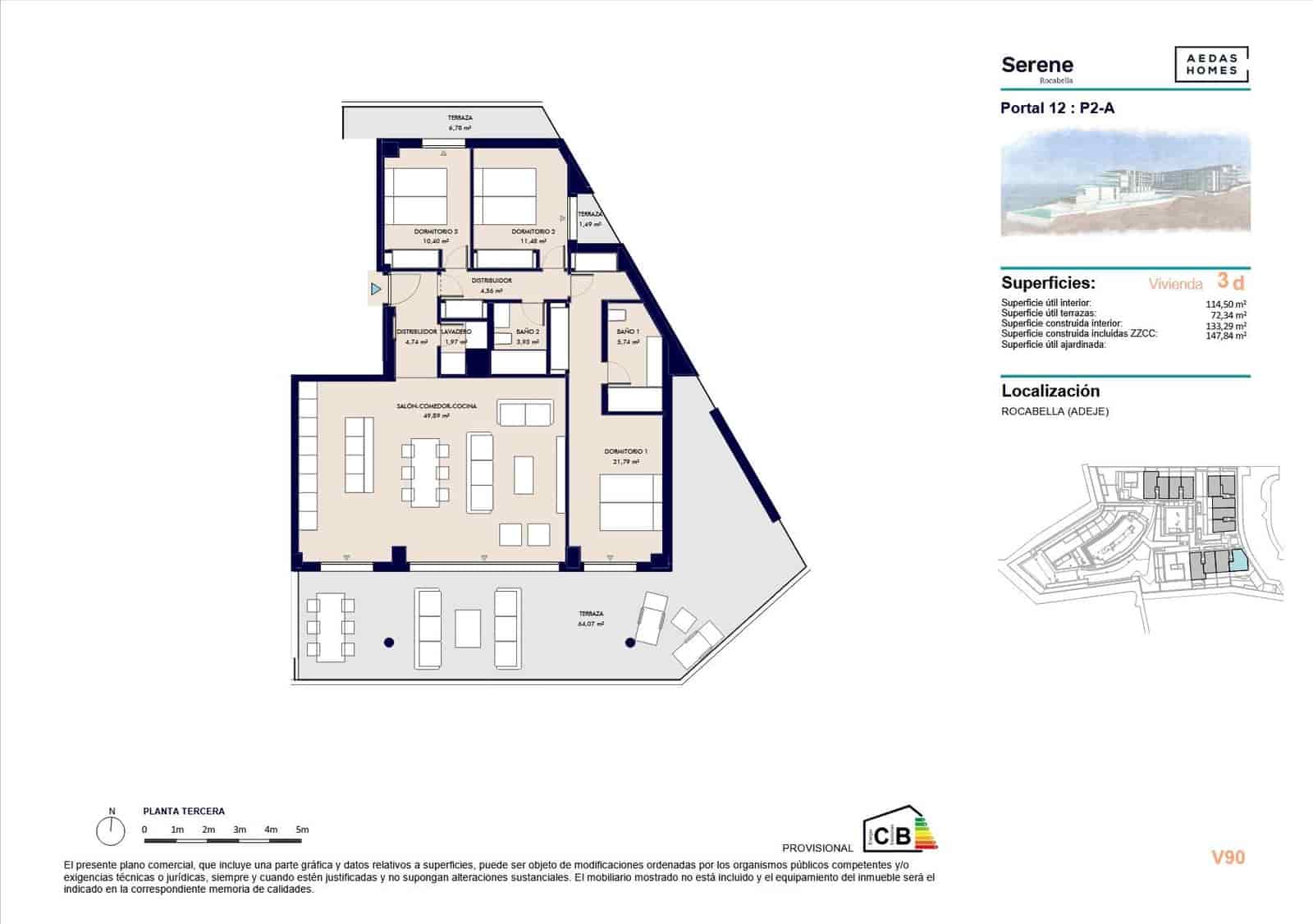 4 soveværelse Lejlighed til salg i Callao Salvaje - € 710.000 (Ref: 9695349)