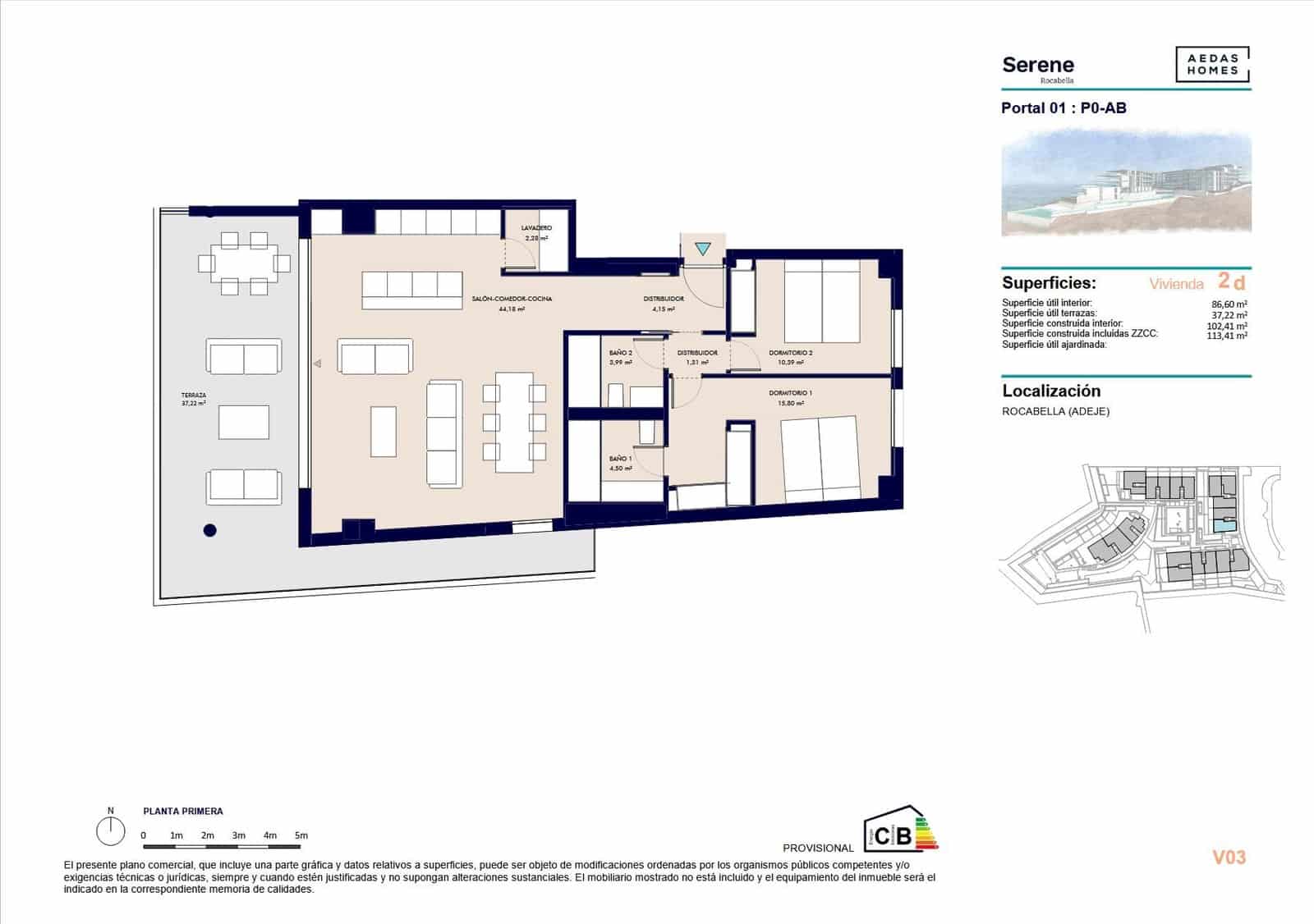4 soveværelse Lejlighed til salg i Callao Salvaje - € 710.000 (Ref: 9695349)