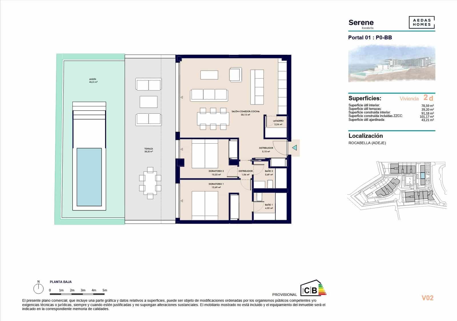 4 soveværelse Lejlighed til salg i Callao Salvaje - € 710.000 (Ref: 9695349)