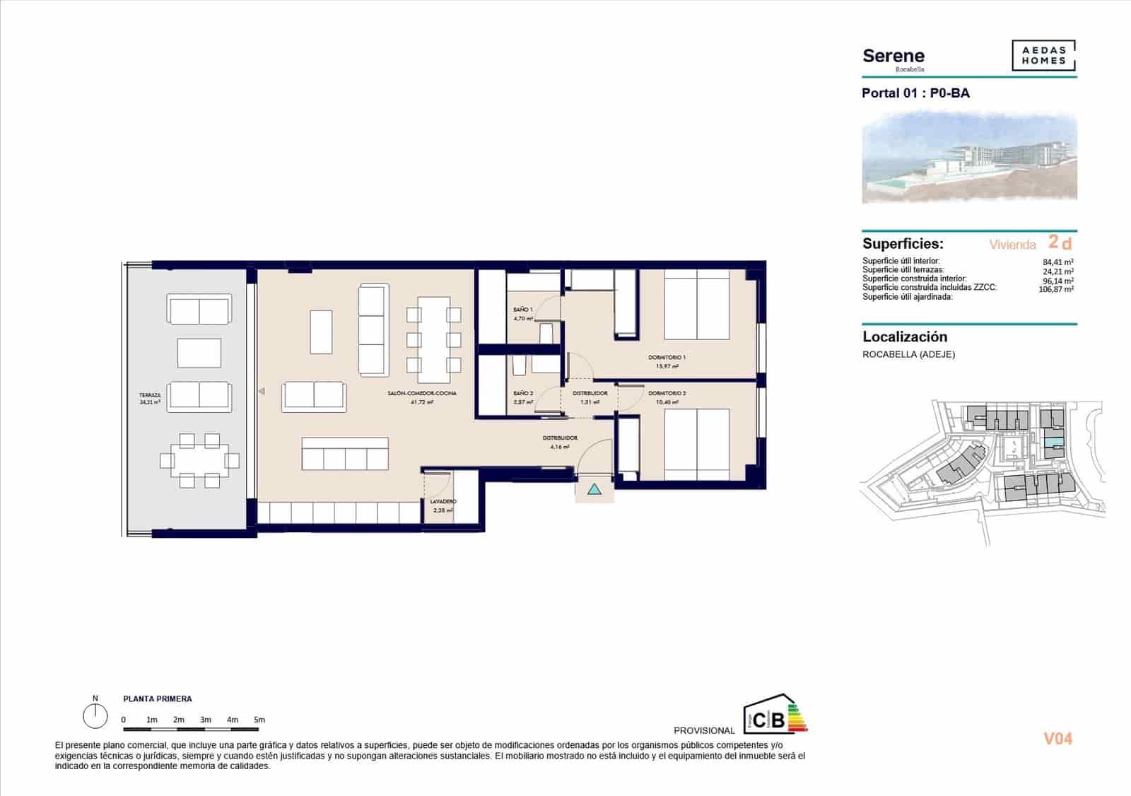 4 soveværelse Lejlighed til salg i Callao Salvaje - € 710.000 (Ref: 9695349)