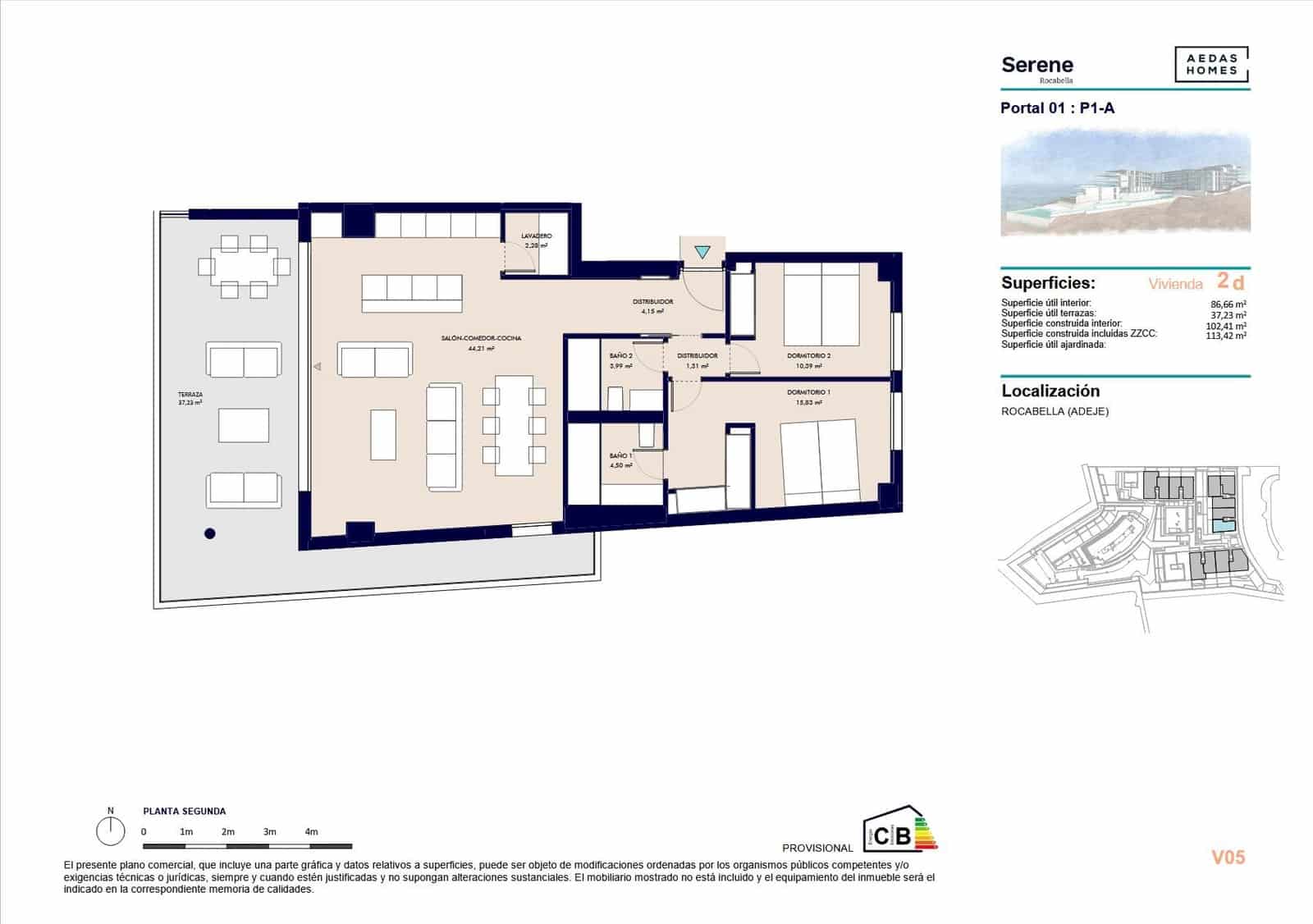 4 soveværelse Lejlighed til salg i Callao Salvaje - € 710.000 (Ref: 9695349)