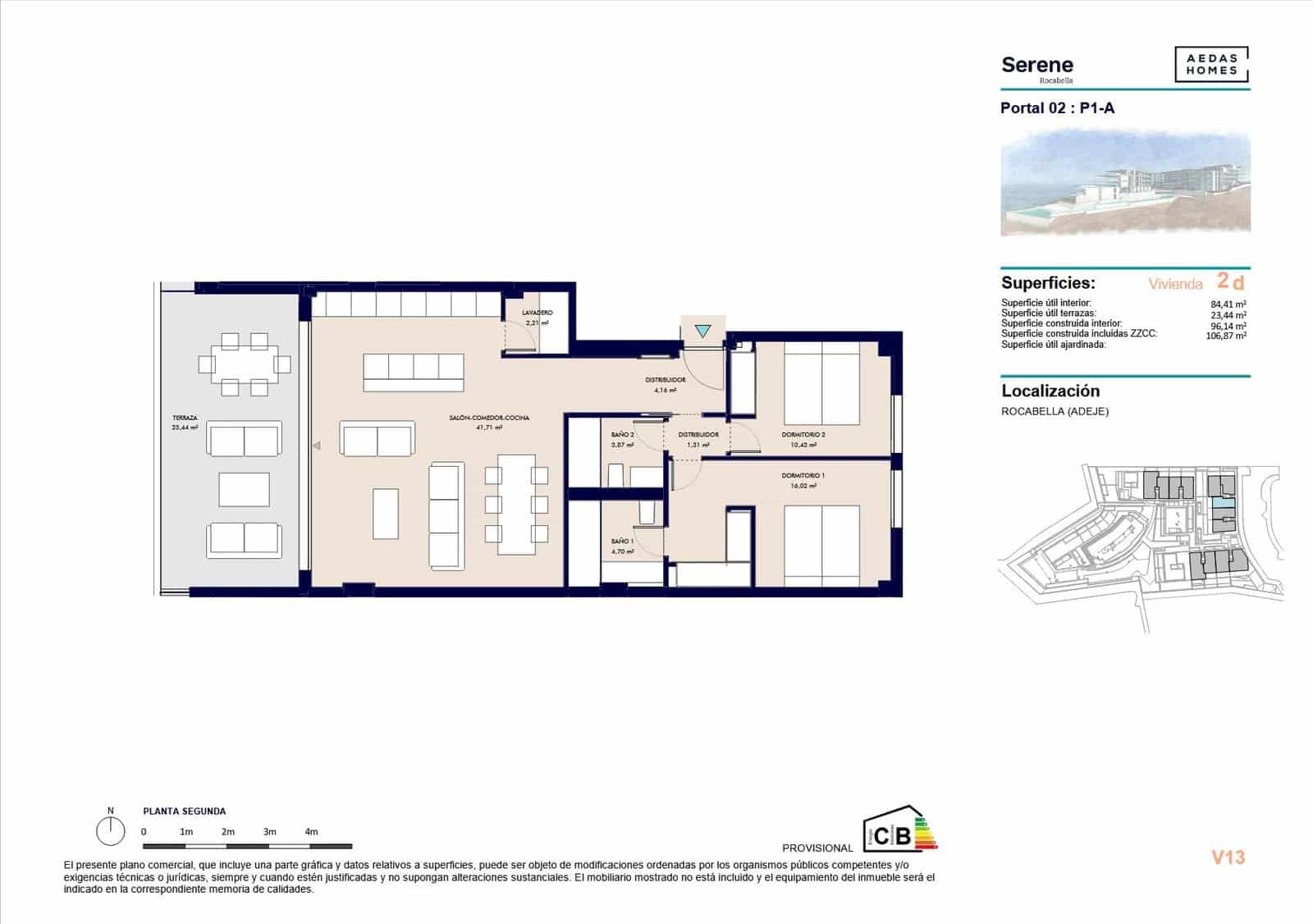 4 soveværelse Lejlighed til salg i Callao Salvaje - € 710.000 (Ref: 9695349)
