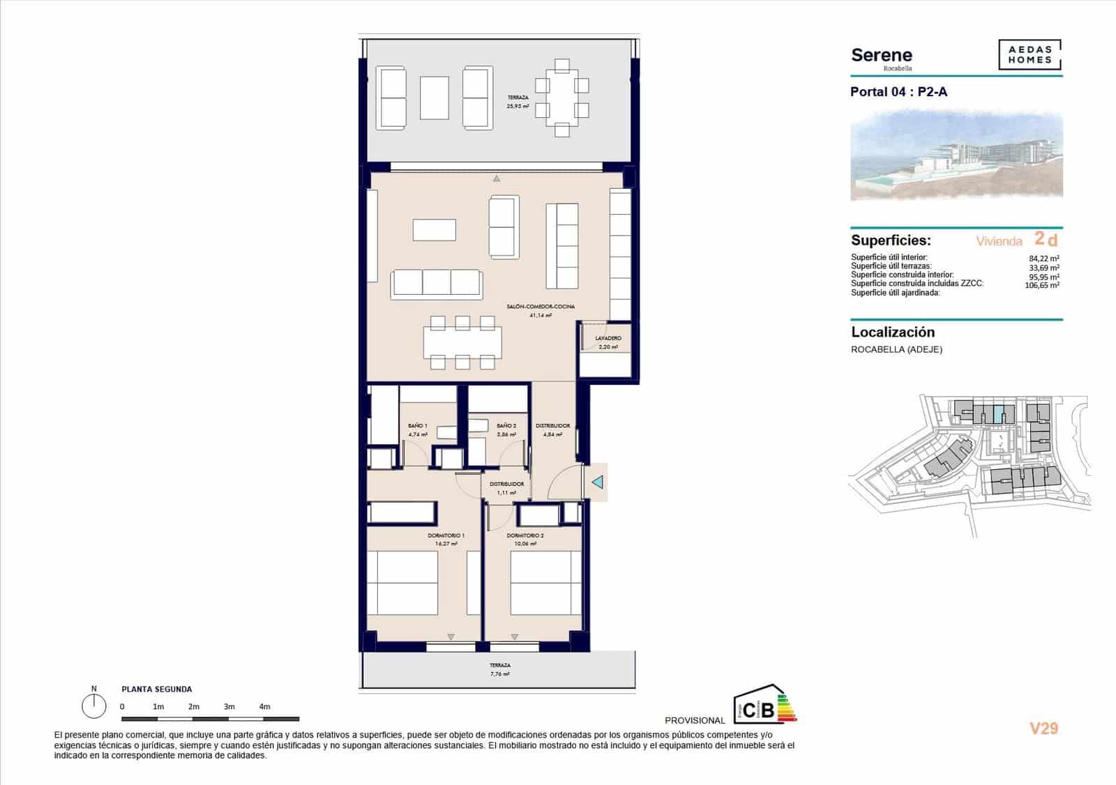4 soveværelse Lejlighed til salg i Callao Salvaje - € 710.000 (Ref: 9695349)