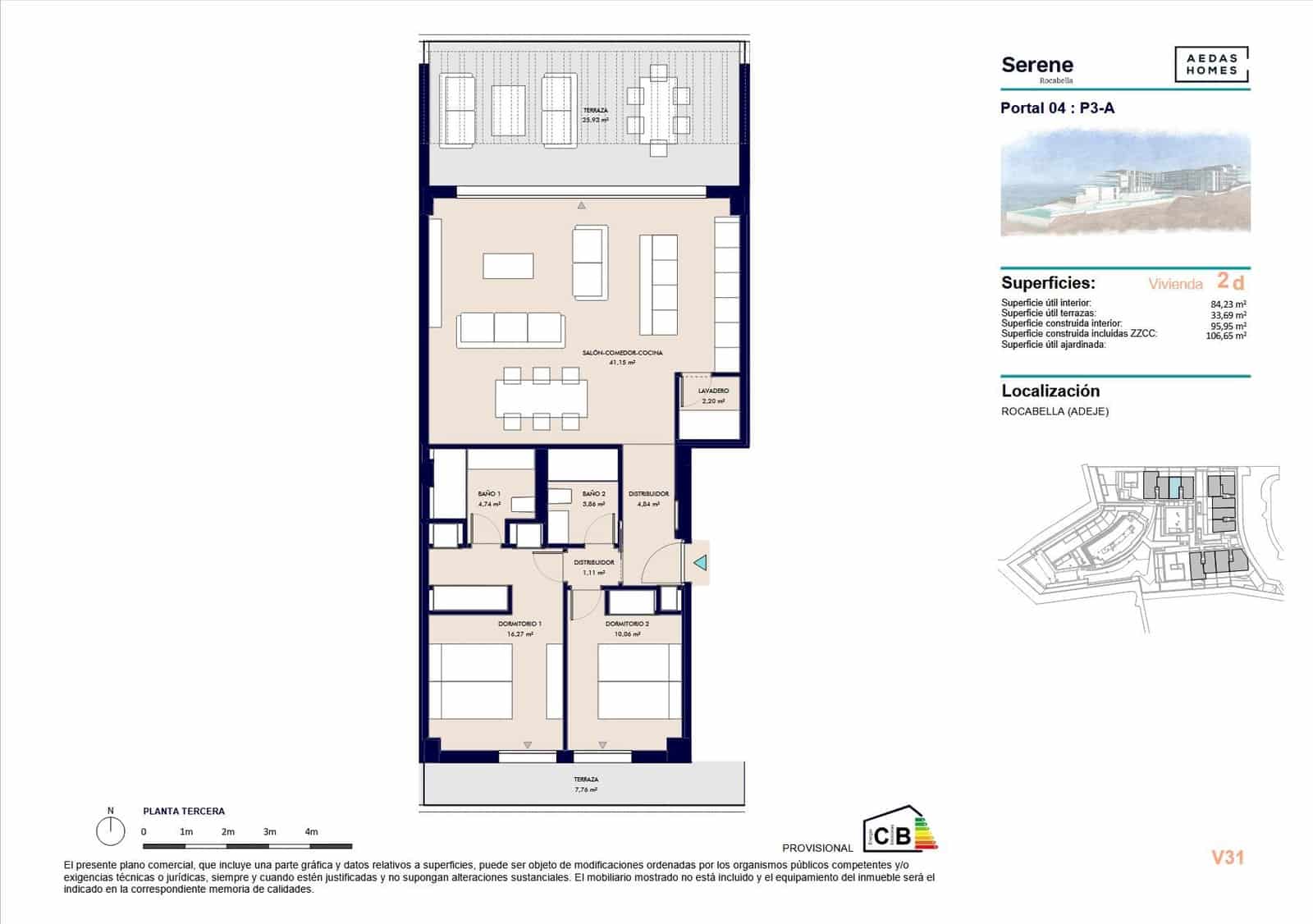 4 soveværelse Lejlighed til salg i Callao Salvaje - € 710.000 (Ref: 9695349)