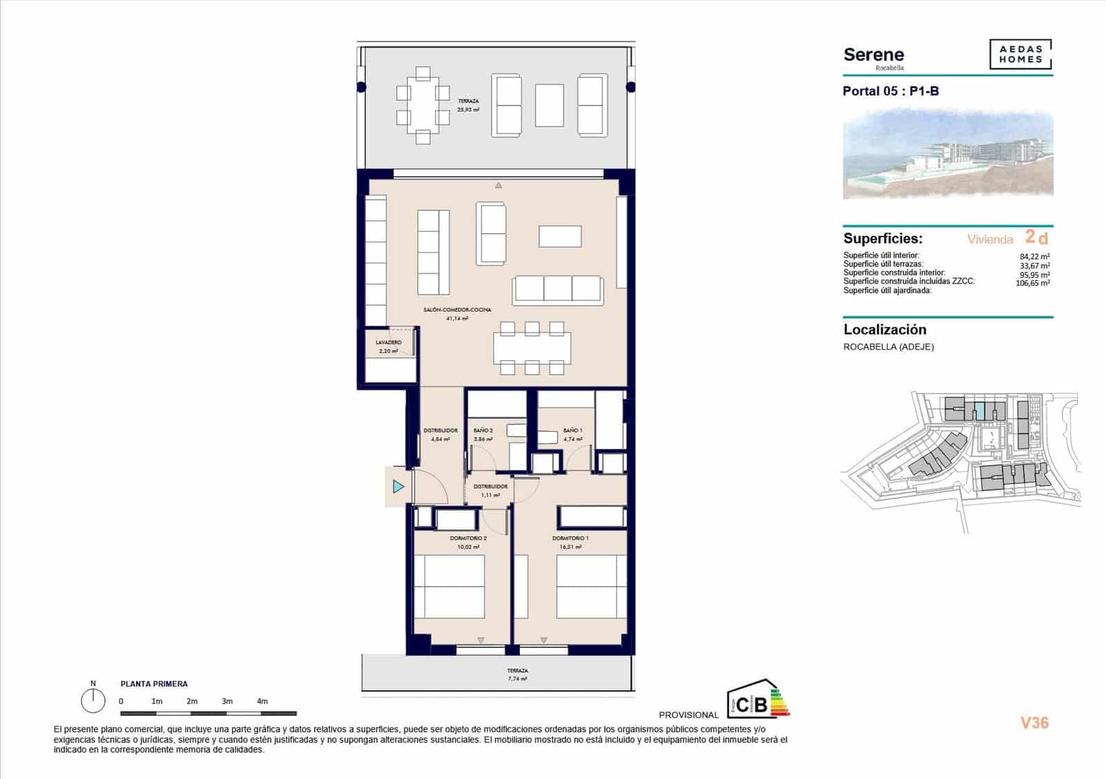 4 soveværelse Lejlighed til salg i Callao Salvaje - € 710.000 (Ref: 9695349)