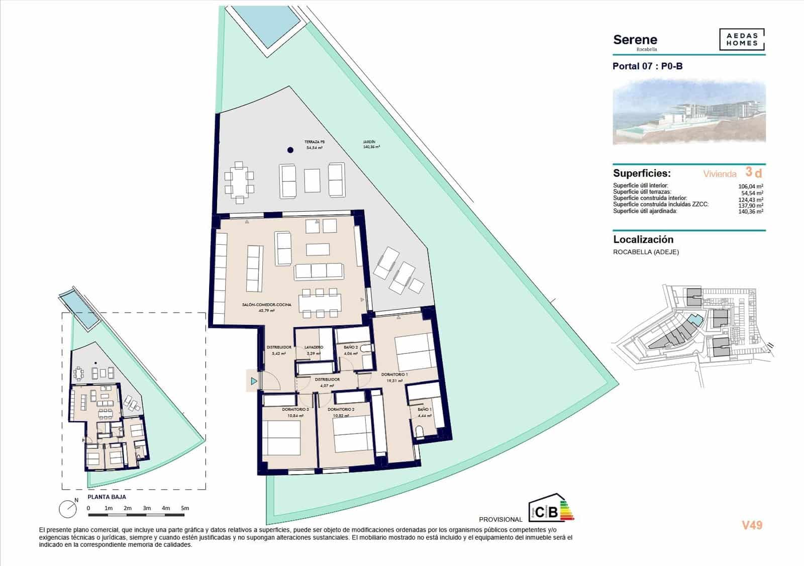 4 soveværelse Lejlighed til salg i Callao Salvaje - € 710.000 (Ref: 9695349)