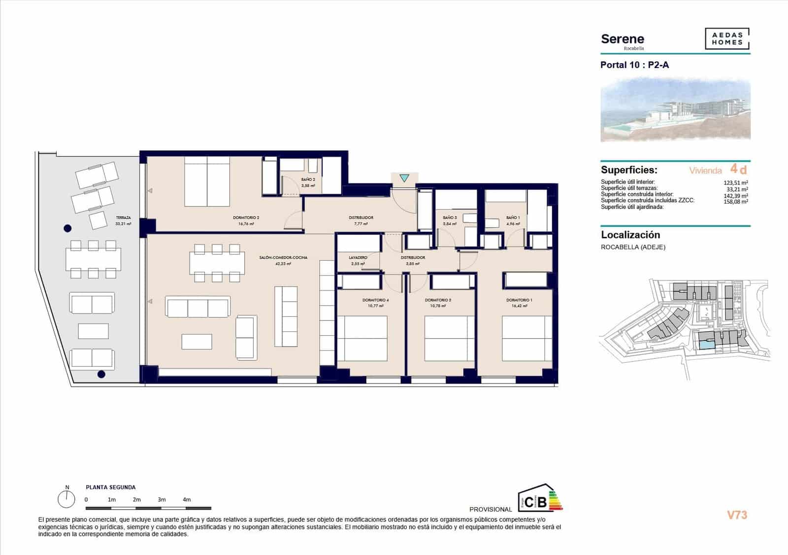 4 soveværelse Lejlighed til salg i Callao Salvaje - € 710.000 (Ref: 9695349)