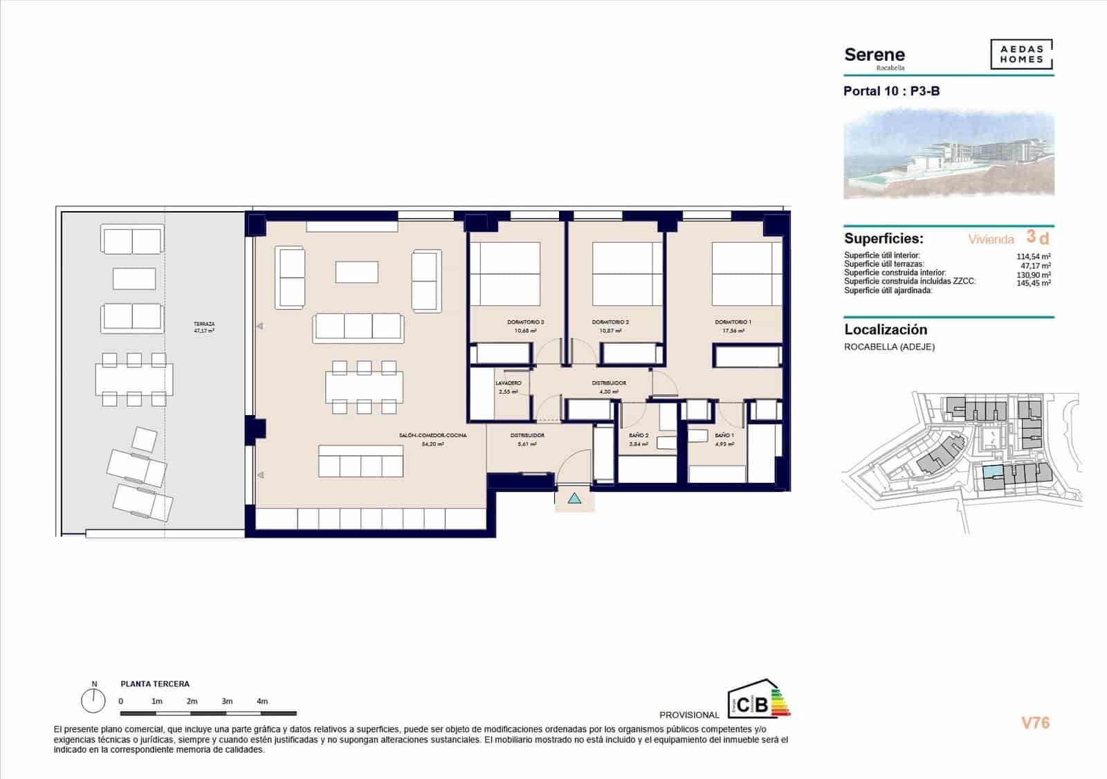4 soveværelse Lejlighed til salg i Callao Salvaje - € 710.000 (Ref: 9695349)