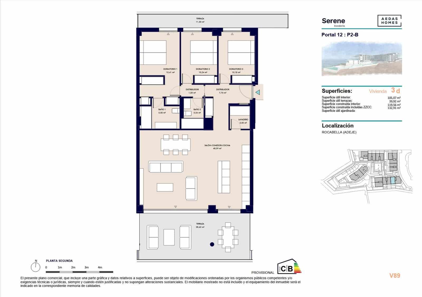4 soveværelse Lejlighed til salg i Callao Salvaje - € 710.000 (Ref: 9695349)