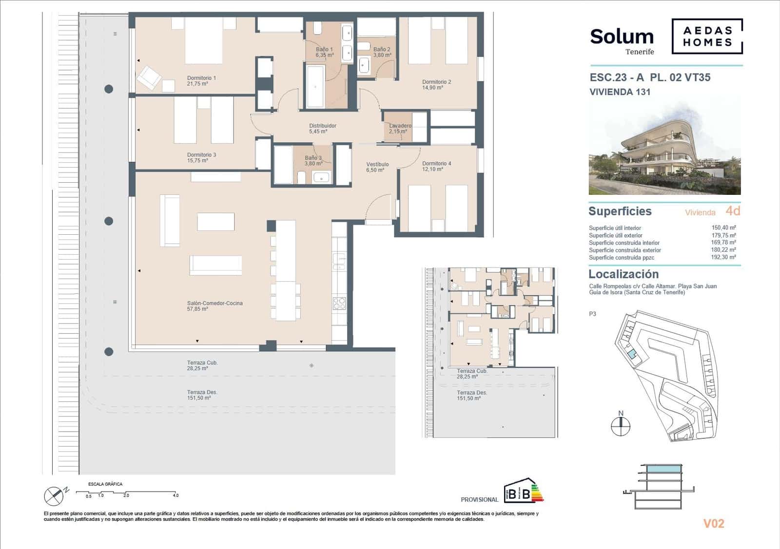 Apartamento de 3 habitaciones en Playa San Juan en venta con piscina - 987.000 € (Ref: 9695351)