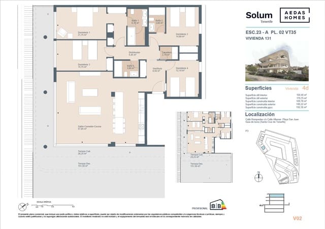 Apartamento de 3 habitaciones en Playa San Juan, Guía de Isora en venta con piscina - 987.000 € (Ref: 9695351)