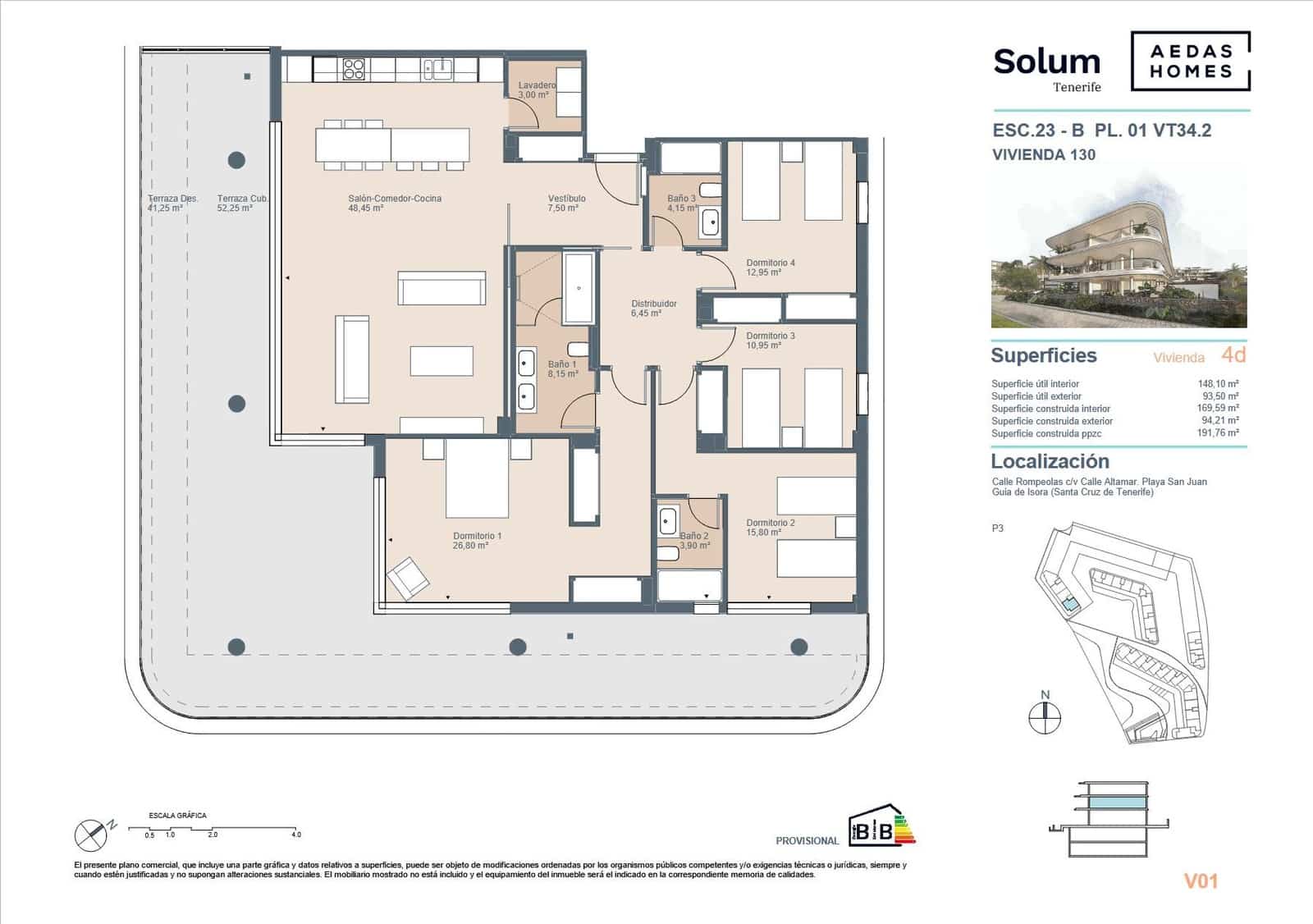 Apartamento de 3 habitaciones en Playa San Juan en venta con piscina - 987.000 € (Ref: 9695351)