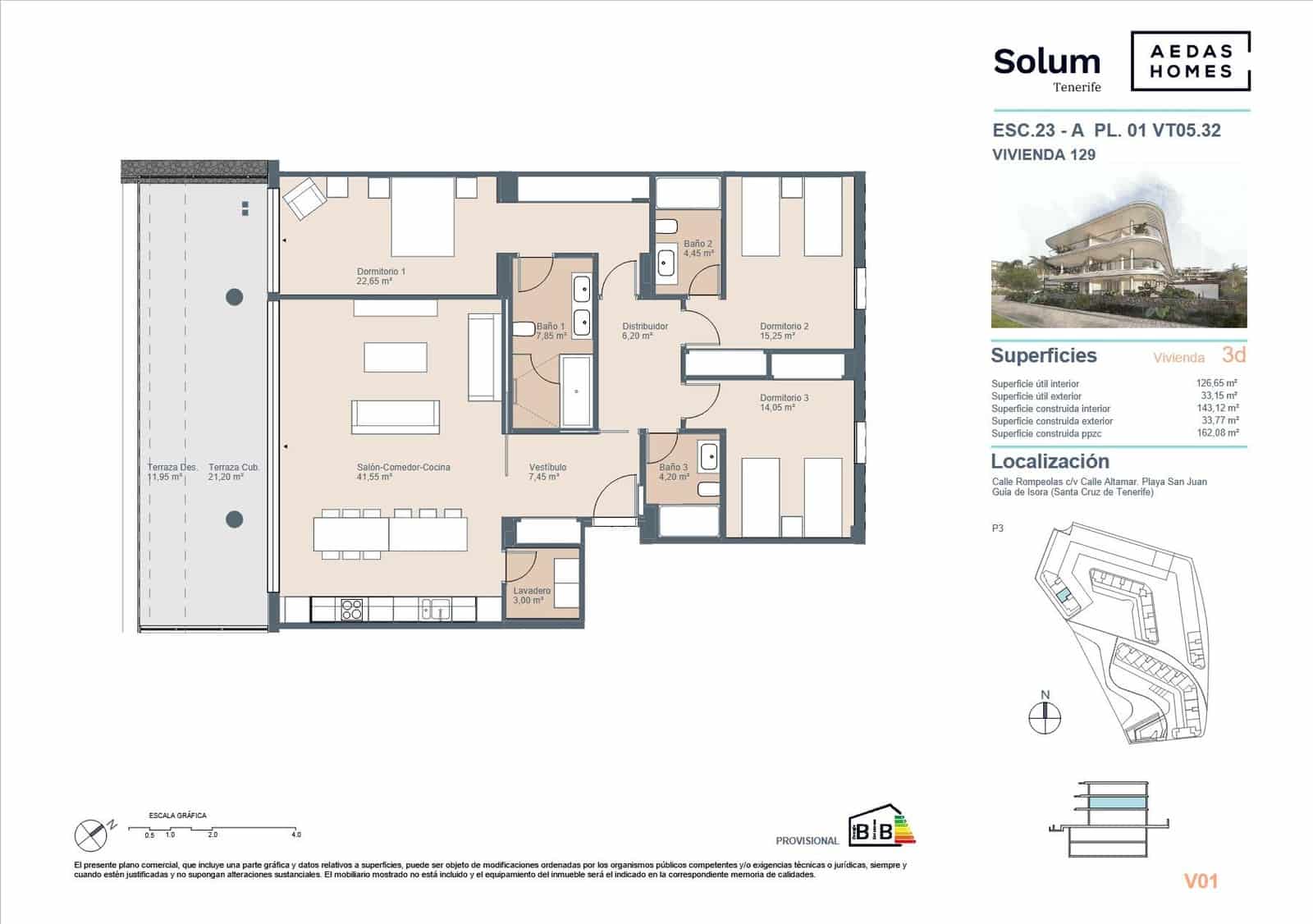 Apartamento de 3 habitaciones en Playa San Juan en venta con piscina - 987.000 € (Ref: 9695351)