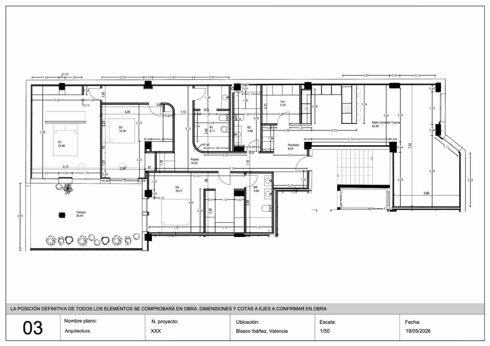 Piso de 3 habitaciones en València ciudad en venta - 750.000 € (Ref: 10180675)