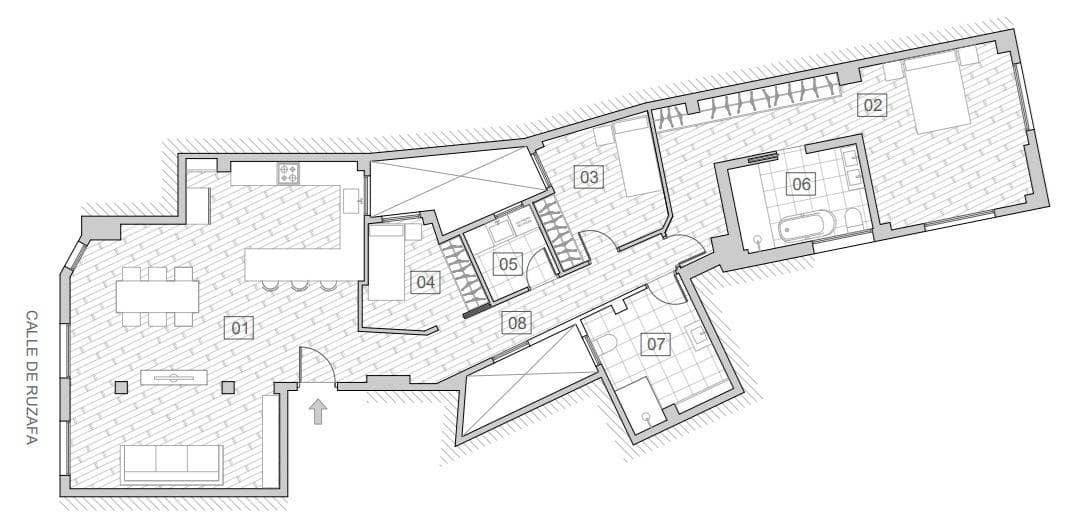 3 sovrum Lägenhet till salu i Valencia stad - 840 000 € (Ref: 9628058)