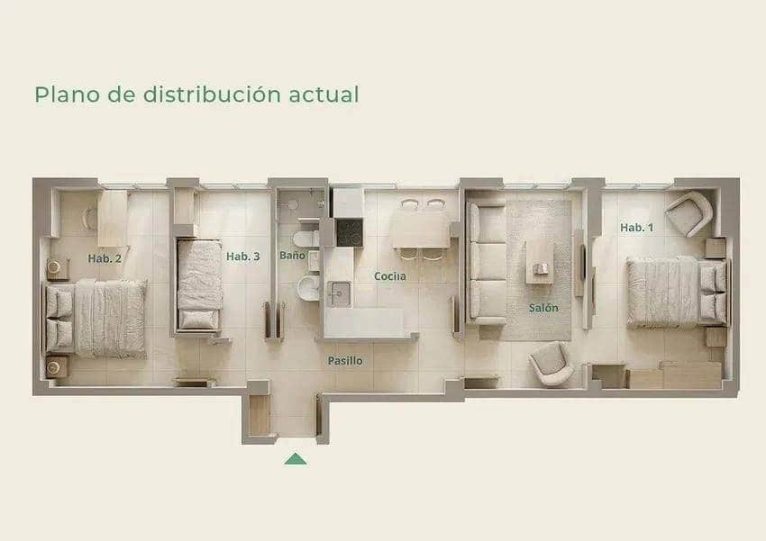 3 soverom Leilighet til salgs i Valencia by - € 275 000 (Ref: 9686466)