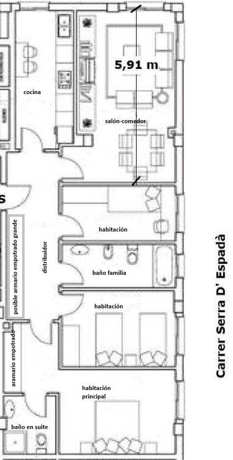 3 soverom Leilighet til salgs i Canet d'En Berenguer med garasje - € 184 000 (Ref: 9833683)