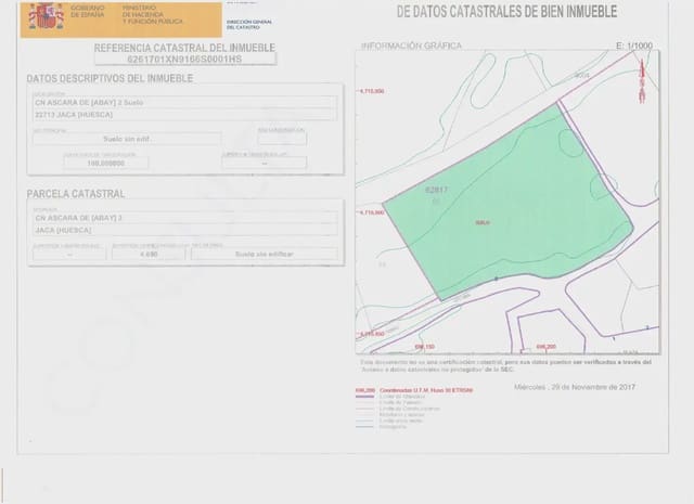 Building Plot for sale in Jaca - € 189,999 (Ref: 9963501)