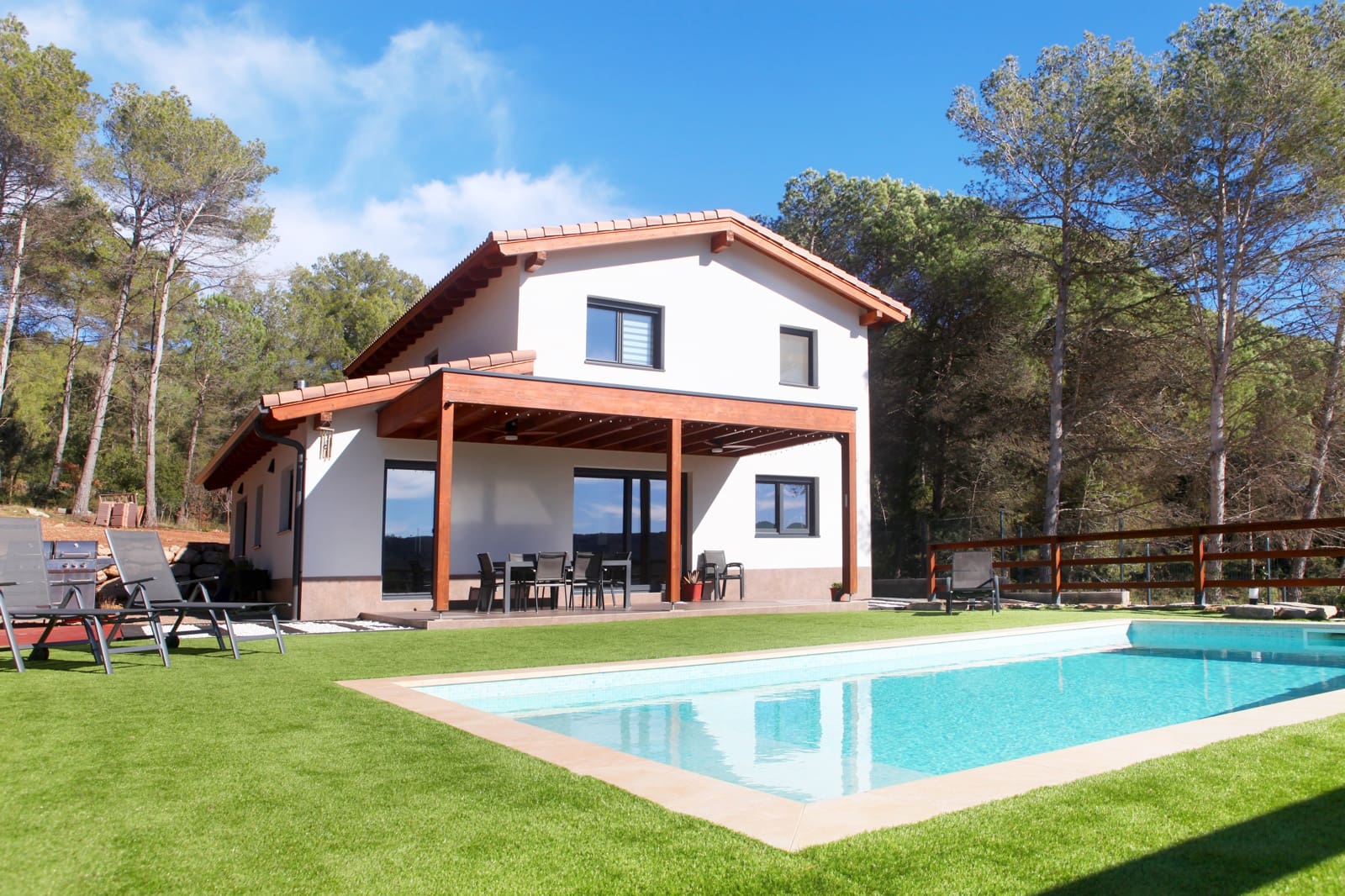 5 chambre Finca/Maison de Campagne à vendre à Begues avec piscine - 890 000 € (Ref: 9634900)