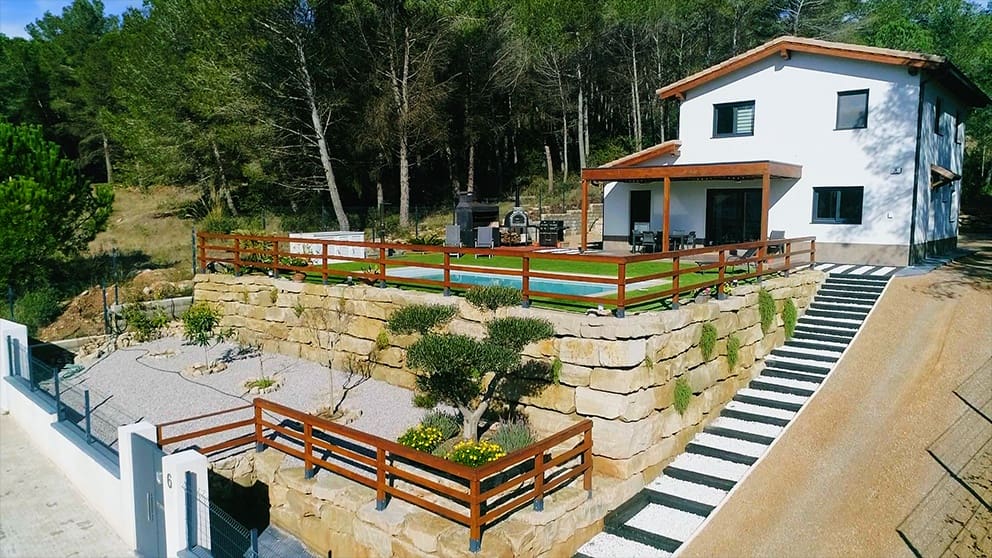 5 chambre Finca/Maison de Campagne à vendre à Begues avec piscine - 890 000 € (Ref: 9634900)