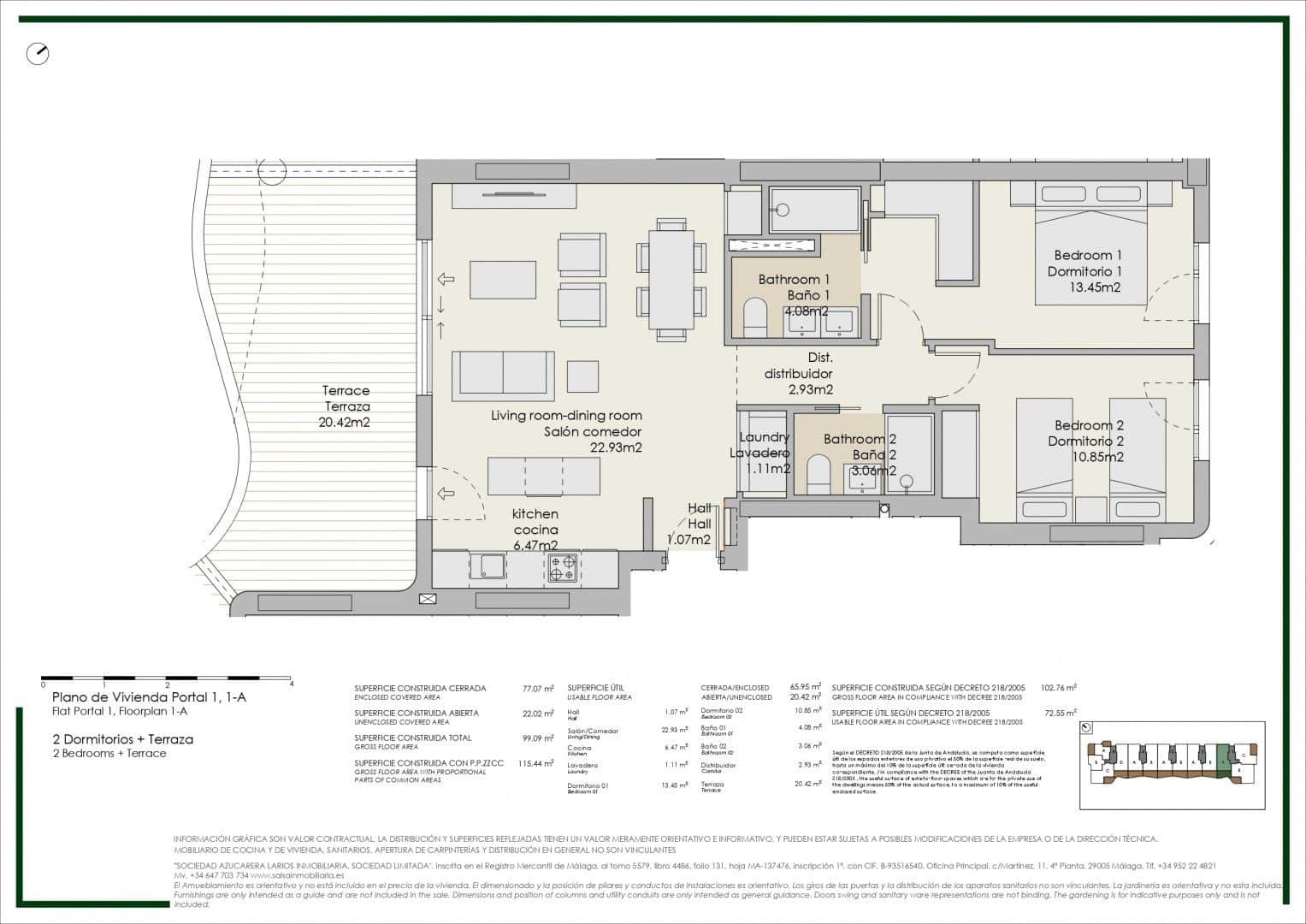 2 chambre Appartement à vendre à Torre del Mar avec piscine garage - 371 000 € (Ref: 9871940)