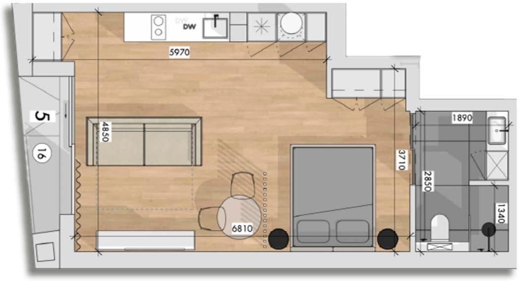 1 soveværelse Lejlighed til salg i Torrevieja - € 150.000 (Ref: 10005113)
