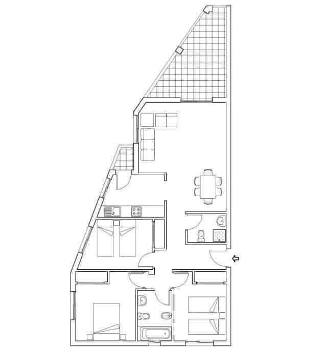 3 soverom Leilighet til salgs i Orihuela Costa med svømmebasseng garasje - € 250 000 (Ref: 10015069)