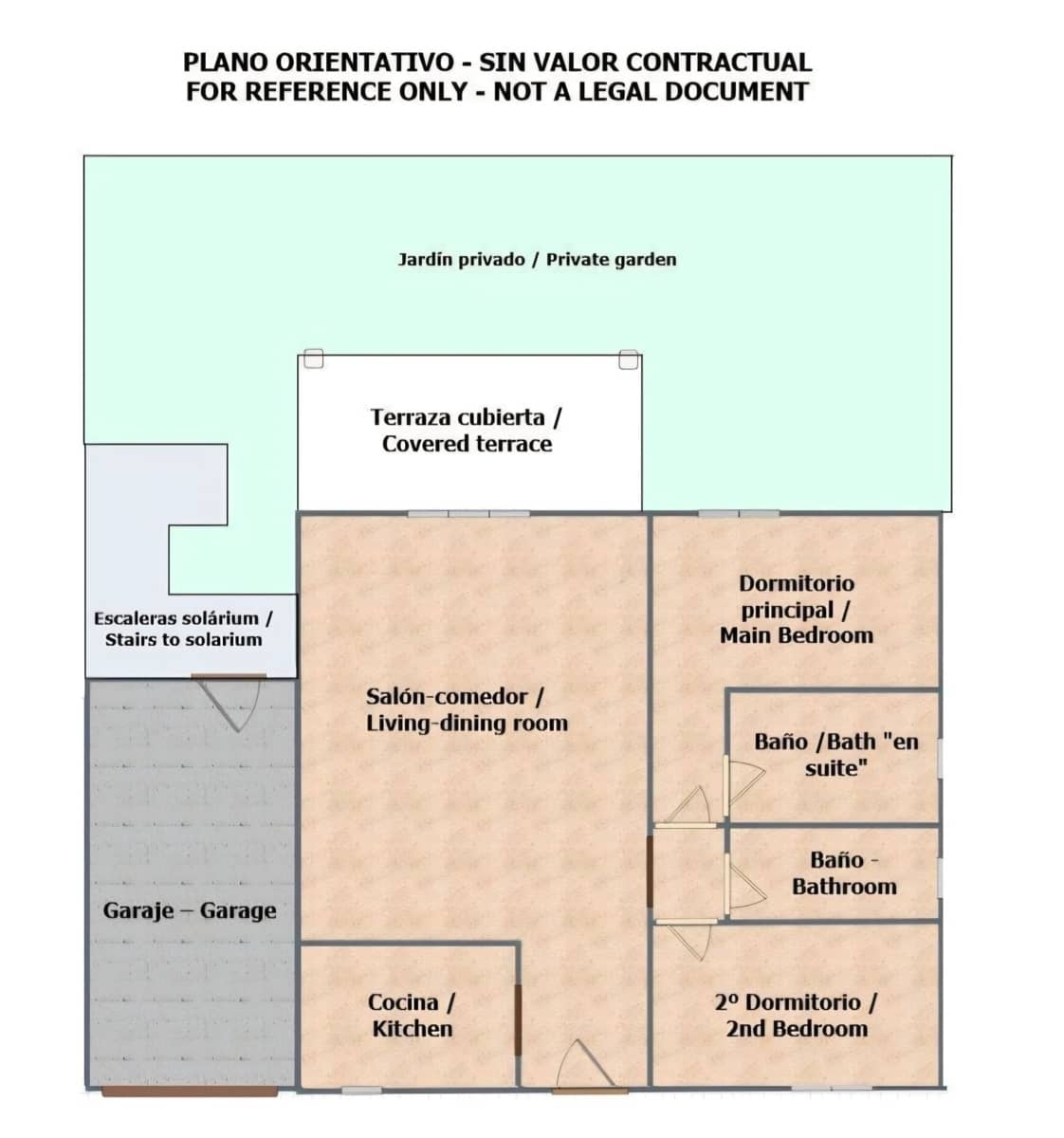 2 soverom Bungalow til salgs i Calpe / Calp med svømmebasseng garasje - € 285 000 (Ref: 9698163)