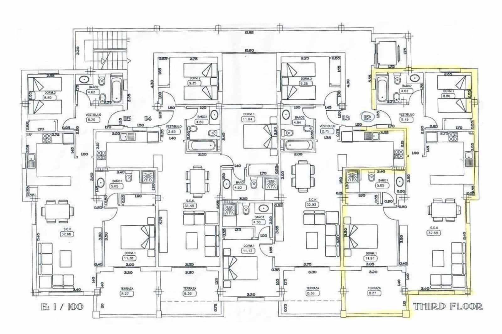 2 chambre Penthouse à vendre à Orihuela Costa avec piscine garage - 229 900 € (Ref: 9807677)
