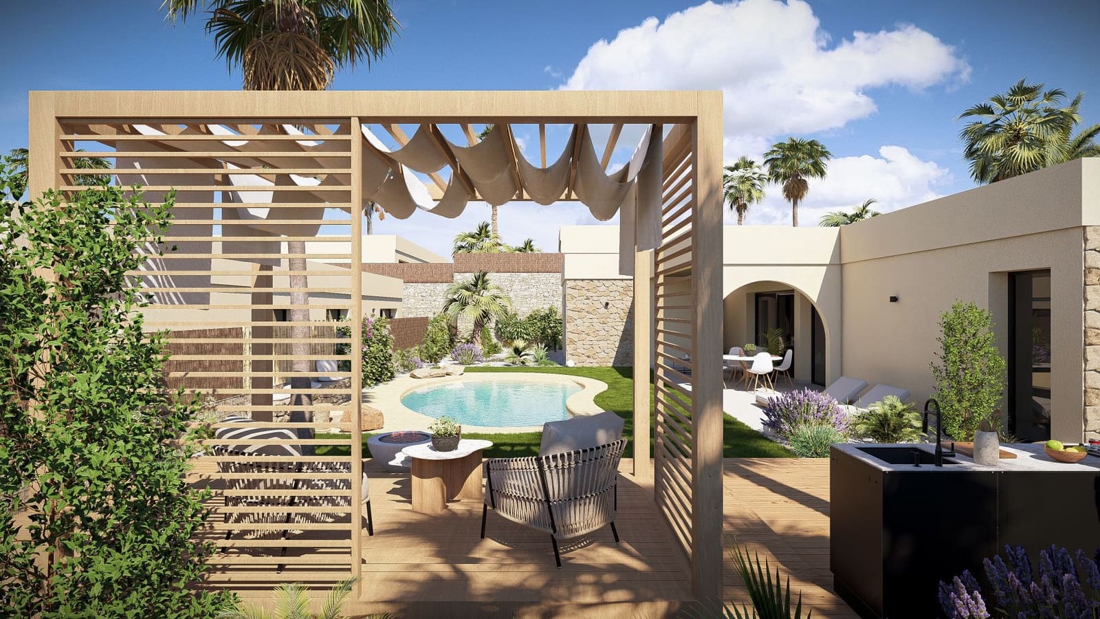 2 sovrum Villa till salu i Murcia stad med pool garage - 443 500 € (Ref: 9777026)