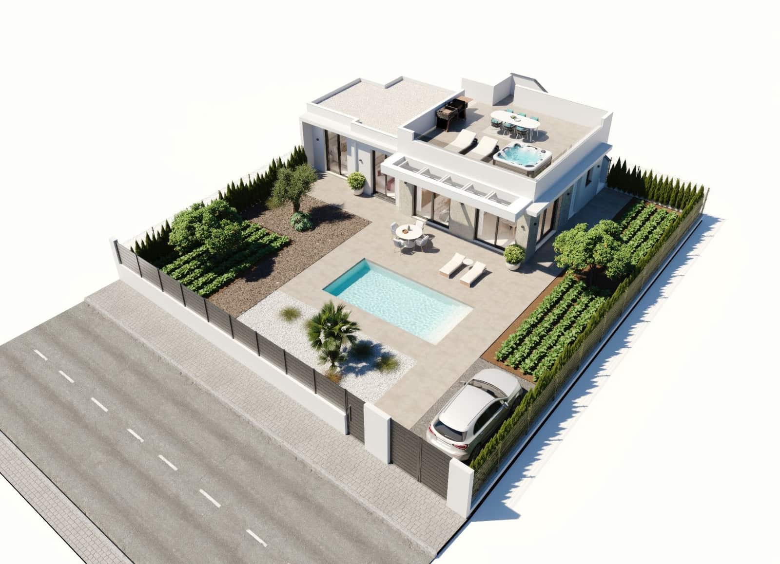 2 sypialnia Willa na sprzedaż w Hacienda del Alamo z basenem garażem - 286 900 € (Ref: 9777028)