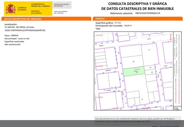 Area Edificabile in vendita in Cartagena - 170.000 € (Rif: 9777033)