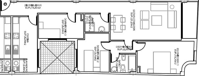 3 slaapkamer Flat te koop in Fuente Alamo de Murcia met garage - € 121.800 (Ref: 9777039)