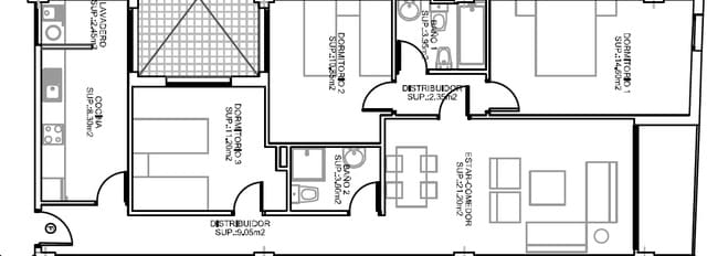 3 slaapkamer Flat te koop in Fuente Alamo de Murcia met garage - € 125.900 (Ref: 9777040)