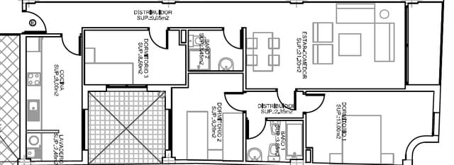 3 sypialnia Mieszkanie na sprzedaż w Fuente Alamo de Murcia z garażem - 130 980 € (Ref: 9777046)