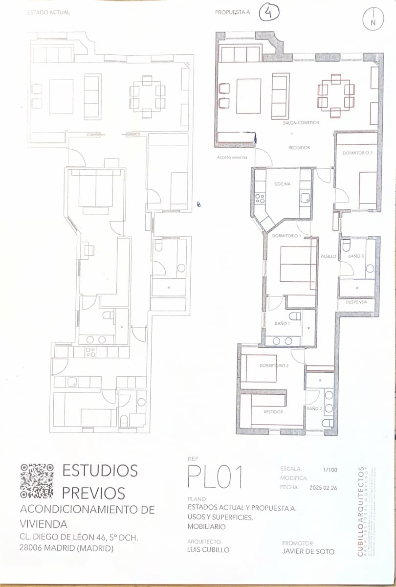 3 soverom Leilighet til salgs i Madrid by - € 1 780 000 (Ref: 9645662)