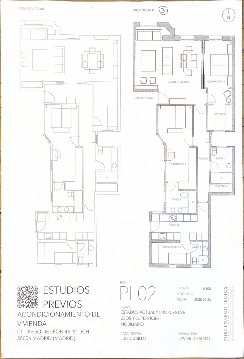 3 soverom Leilighet til salgs i Madrid by - € 1 780 000 (Ref: 9645662)