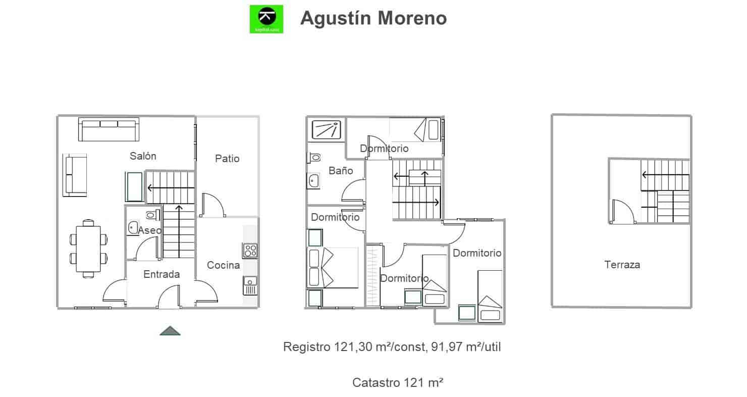 4 quarto Moradia em Banda para venda em Cordova cidade com garagem - 205 000 € (Ref: 9901501)