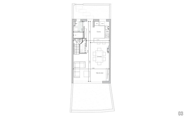 3 quarto Moradia em Banda para venda em Sant Antoni de Portmany com piscina garagem - 695 000 € (Ref: 9656943)