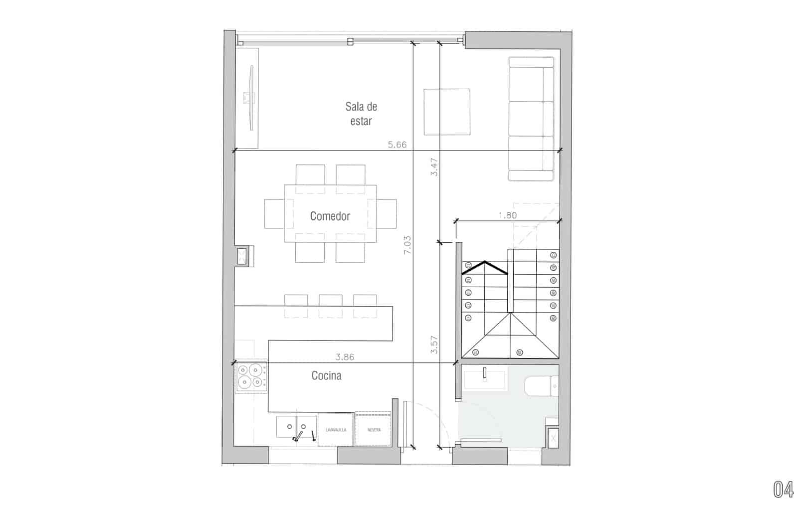 3 sovrum Radhus till salu i Ibiza stad med pool garage - 895 000 € (Ref: 9659702)