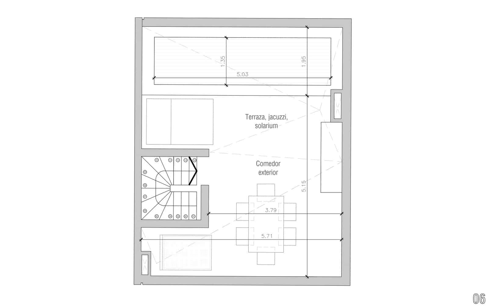 3 sovrum Radhus till salu i Ibiza stad med pool garage - 925 000 € (Ref: 9659708)