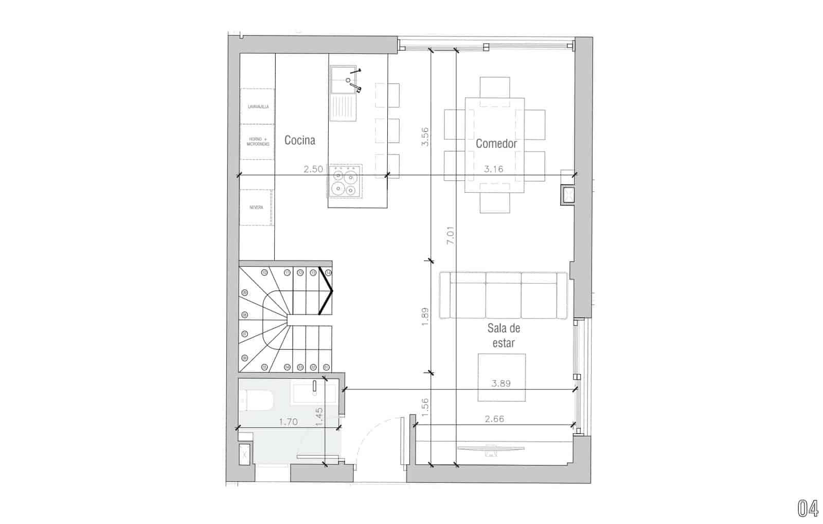 3 sovrum Radhus till salu i Ibiza stad med pool garage - 925 000 € (Ref: 9659708)