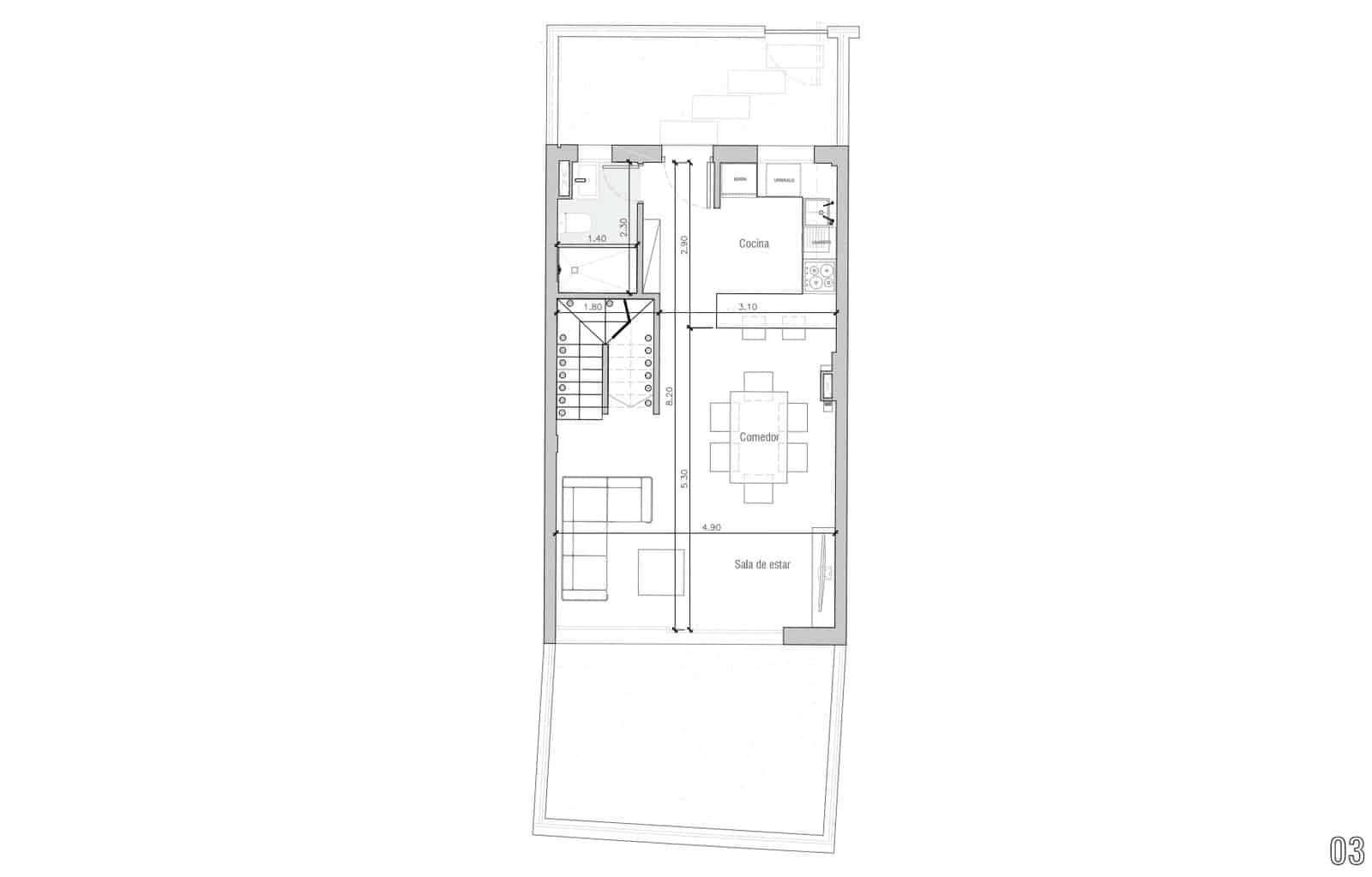 3 quarto Moradia em Banda para venda em Sant Antoni de Portmany com piscina - 795 000 € (Ref: 9664058)