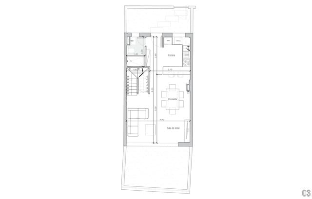 3 makuuhuone Rivitalo myytävänä paikassa Sant Antoni de Portmany mukana uima-altaan - 795 000 € (Ref: 9664058)