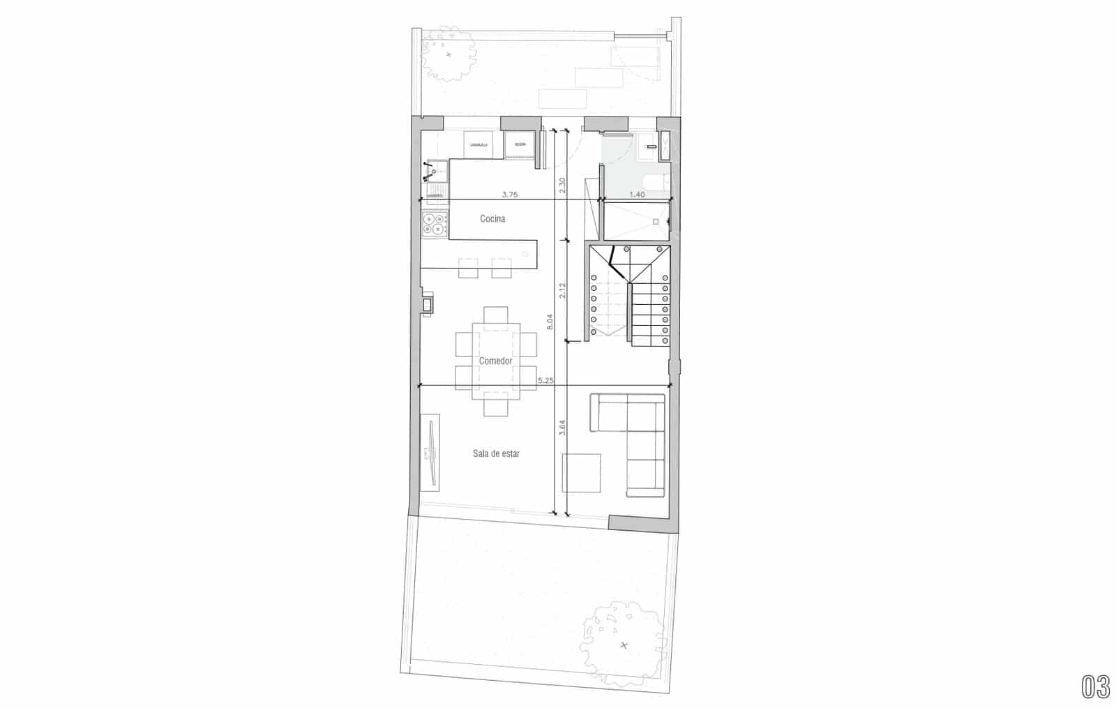 3 quarto Moradia em Banda para venda em Sant Antoni de Portmany com piscina - 795 000 € (Ref: 9664067)