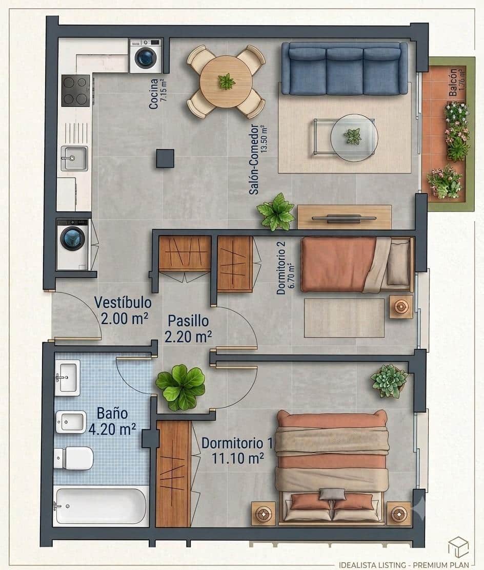 Piso de 2 habitaciones en Buzanada en venta con garaje - 185.000 € (Ref: 10059212)